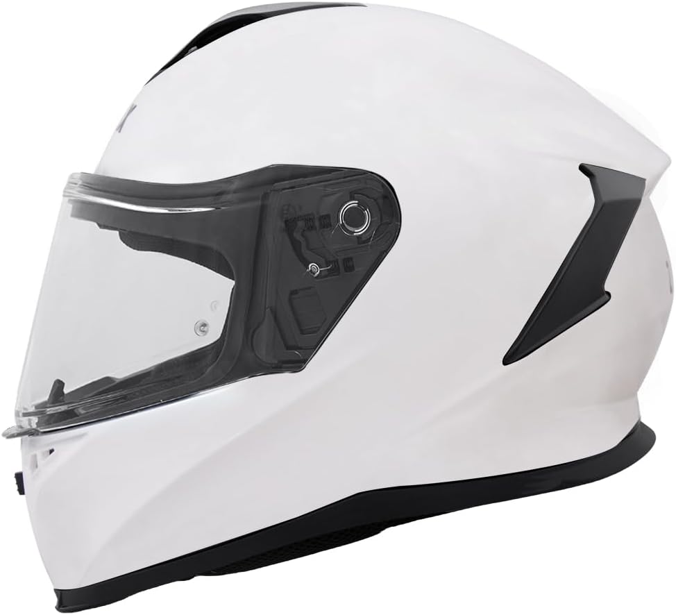 Zorax Falcon White Motorcycle Helmet
